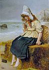 John Everett Millais Canvas Paintings - Message from the Sea